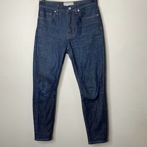 Everlane High Rise Denim Ankle Jean Medium Wash Blue